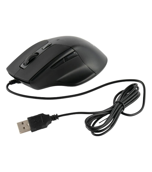 Мышь проводная Acer OMW130 черный, 3600 dpi, USB, кнопки - 6
