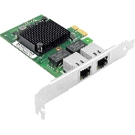 Сетевой адаптер Ethernet LR-LINK 9222HT, Intel I350-AM2, двойной порт RJ45, сетевая карта PCI-Ex1, 10/100/1000 Мбит/с (302472), фото 1