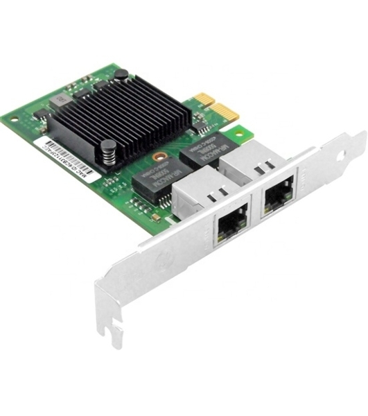 Сетевой адаптер Ethernet LR-LINK 9222HT, Intel I350-AM2, двойной порт RJ45, сетевая карта PCI-Ex1, 10/100/1000 Мбит/с (302472)