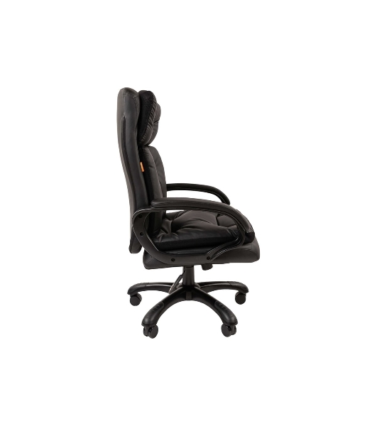 Кресло Chairman 442 черный, экокожа, 120 кг