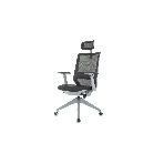 Кресло руководителя Бюрократ MC-G611NL-H черный Elastic-102 с подголов. крестов. 4-луч. пластик пластик серый, фото 1