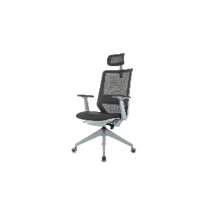 Кресло руководителя Бюрократ MC-G611NL-H черный Elastic-102 с подголов. крестов. 4-луч. пластик пластик серый