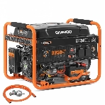 Генератор DAEWOO GDA 3500 DFE бак 18л быстрый запуск бензиновый + газ, фото 1