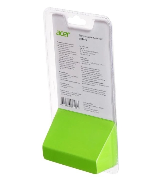 Мышь беспроводная Acer OMR070 черный, 1600 dpi, радиоканал, Bluetooth, USB, кнопки - 6