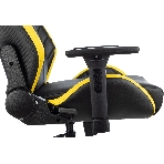 Кресло игровое Knight Thunder 5X черный/желтый эко.кожа крестов. металл, фото15
