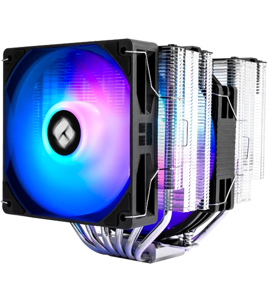 Устройство охлаждения (кулер) Thermalright Peerless Assassin 140 SE ARGB Soc-AM5/AM4/1200/1700/1851 черный 4-pin 19-25.6dB Al+Cu 1000gr Ret (PA140-SE-ARGB)