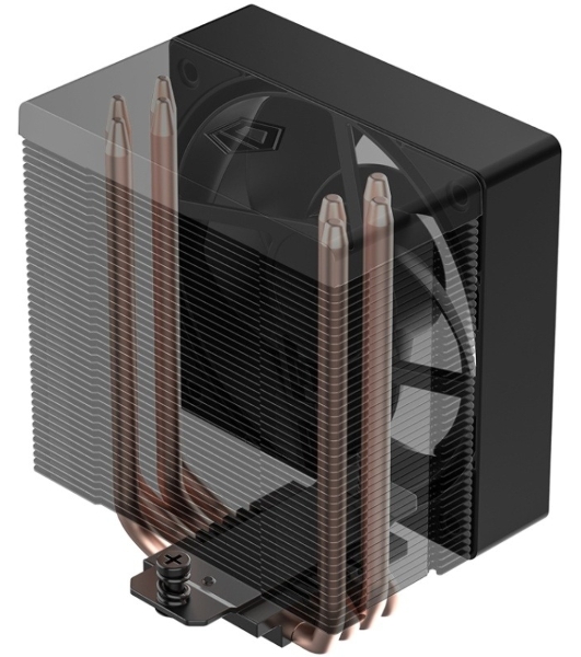 Кулер Cooler ID-Cooling SE-904-XT ARGb BLACK LGA1851/1700/1200/115X/AM5/AM4 (TDP 180W, PWM, 4 тепл.трубки прямого контакта, FAN 100мм, Addressable RGb LED) RET