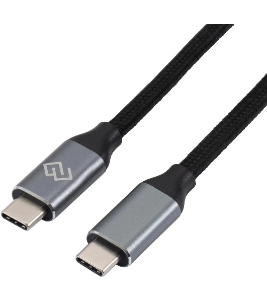 Кабель Digma D-Type-C-USB3.2-3m D-TYPE-C-USB3.2-100W-4K-3M 3м черный