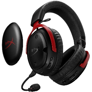 Гарнитура HyperX Cloud III S Wireless чёрный/красный, беспроводная, радиоканал, до 120 ч, съёмный микрофон, совместимость с PS5