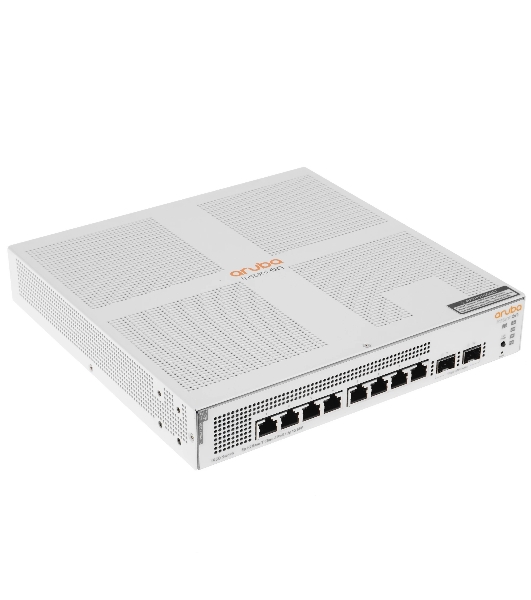 Коммутатор HPE Aruba IOn 1930 8G 2SFP 124W, 8×1 Гбит/с PoE+ + 2×1 Гбит/с SFP, настраиваемый