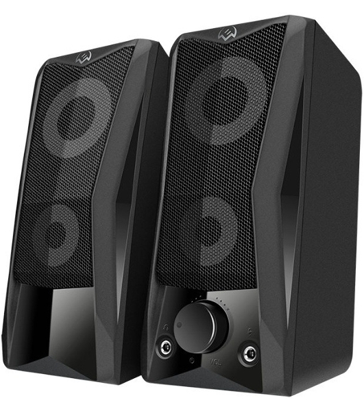 Акустическая система SVEN 445, черный, USB, 2.0,2x3 Вт(RMS), подсветка