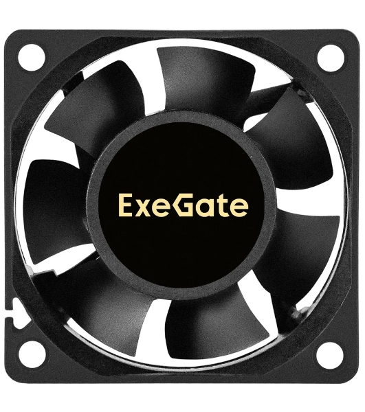 Вентилятор корпусной ExeGate ExtraSilent ES06025S2P-5, 60 мм, 2300 об/мин, 18 дБ, 2-pin, без подсветки