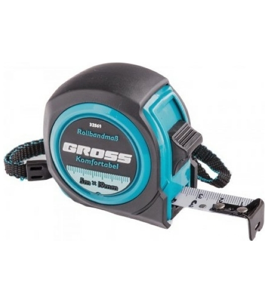 Рулетка Gross 32561 komfortabel 5м х 19мм обрезиненный корпус