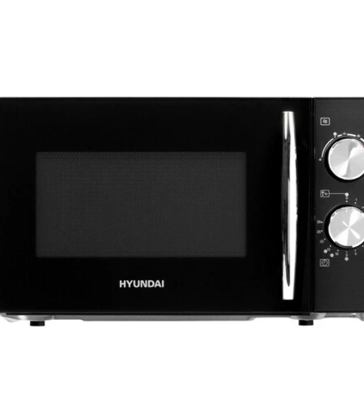 Микроволновая печь Hyundai HYM-M2050 черный, 20 л, 700 Вт, переключатели - поворотный механизм