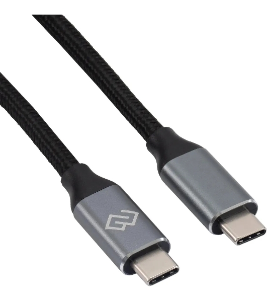 Кабель Digma D-Type-C-USB3.2-3m D-TYPE-C-USB3.2-100W-4K-3M 3м черный