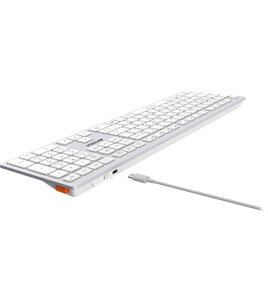 Клавиатура беспроводная A4Tech Fstyler FBX50C, USB, Bluetooth/Радиоканал, белый