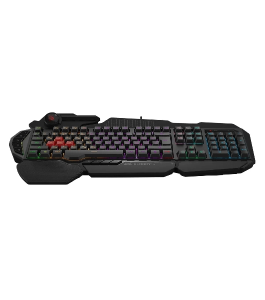 Клавиатура проводная A4Tech Bloody B310N черный USB Multimedia for gamer LED (подставка для запястий) (B310N)