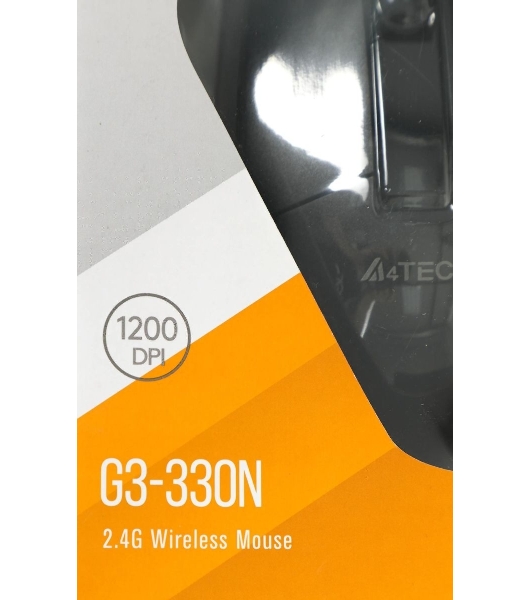 Мышь беспроводная A4Tech G3-330N черный, 1200 dpi, радиоканал, USB, кнопки - 3
