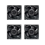 Комплект вентиляторов для корпуса Arctic S8038-10K (4 Pack) черный, 80 мм, 10000 об/мин, 4 pin, фото 1