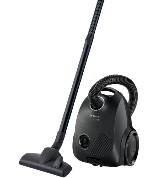 Пылесос Bosch BGBS2LB1 черный, 600 Вт, уборка сухая, пылесборник мешок 3.5 л