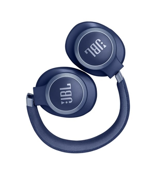 Беспроводные/проводные наушники JBL Live 770NC синий, полноразмерные, Bluetooth 5.3 + проводной, адаптивное шумоподавление, до 65 ч