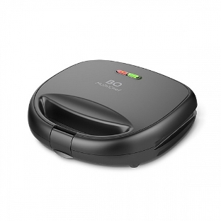 Вафельница BQ ST2001 черный, 4 in 1. MultiChef, 800 Вт, многофункциональный прибор 4 в 1, 4 пары панелей в комплекте: гриль, венские вафли, сэндвич, орешки, антипригарное покрытие панелей Non-Stick PRO, равномерный нагрев, вертикальное хранение, отсек для хранения шнура, 2 индикатора работы: нагрева и питания, диапазон температур нагрева: 230 °С, ненагревающаяся ручка, противоскользящие ножки, длина шнура: 0.7 м, напряжение: 220-240 В, 50-60 Гц, защита от поражения электротоком: класс I'
