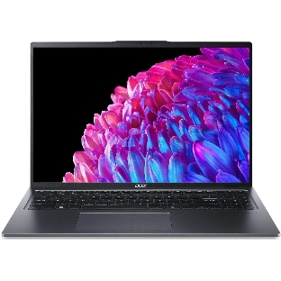 Ноутбук Acer Swift Go 16 SFG16-72-787A 16' IPS Intel Core Ultra 7 155H 32Gb SSD 1024Gb Intel Arc Win11Home серый 1.6 кг