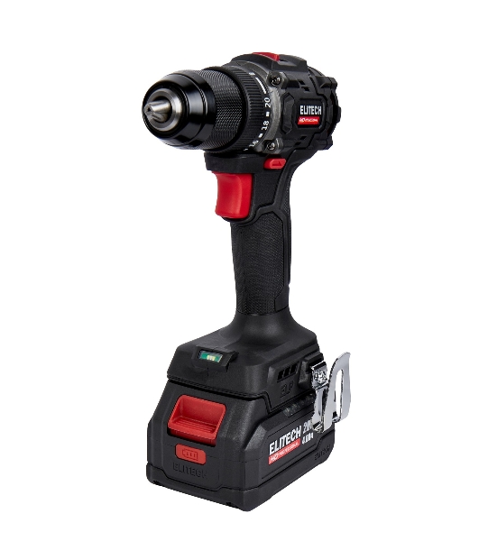Дрель-шуруповерт Elitech CD 20SL2, 20 В, 2 Ач, 60 Нм, бесщеточный