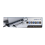 Док-станция Gembird UHB-D5, USB Type-C, 3xUSB 3.1, Type-C PD87W, Jack 3.5, SD/TF, HDMI, RJ45, USB Type-C, USB, фото2