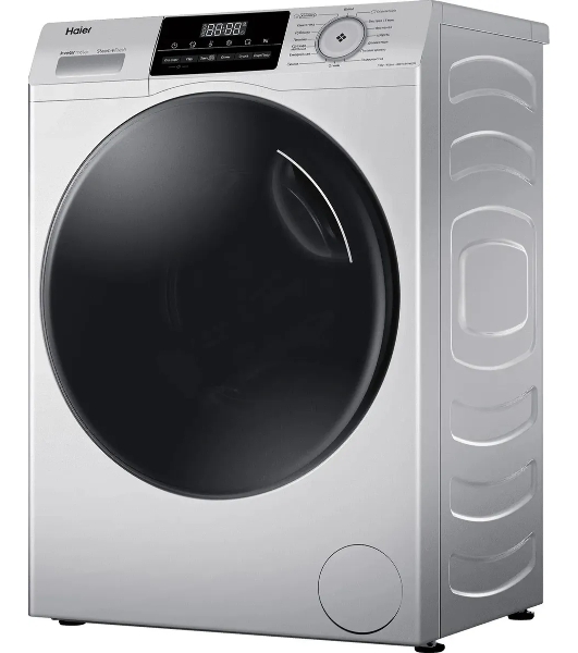 Стиральная машина Haier HWD70-BP14929S серебристый, загрузка фронтальная 7 кг, 4 кг - сушка, 1400 об/мин, класс: B