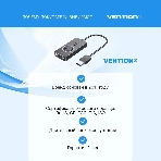 Внешняя звуковая карта Vention USB c регулятором громкости Черная, фото9