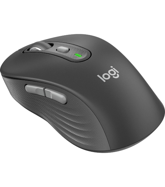 Мышь беспроводная Logitech M750 графитовый, 4000 dpi, радиоканал, Bluetooth, USB, кнопки - 5