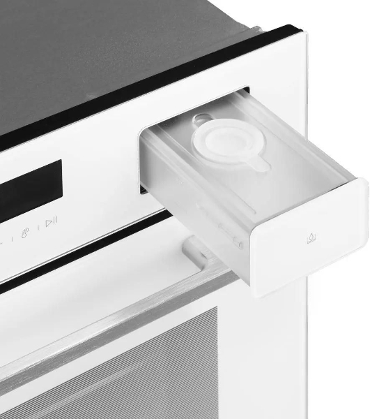 Духовой Шкаф электрический с паром Maunfeld MCMO5016STGW, 50л, дверца с 2 стеклами, белый