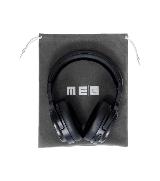 Беспроводные наушники MEG HEA500BL, Bluetooth 6.0, до 90 ч, ANC Hybrid, Multipoint, черный