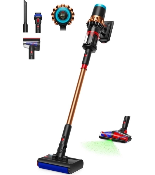 Пылесос вертикальный Dyson V16 Piston Animal Submarine черный/медь, питание от аккумулятора, 315 Вт, уборка сухая/влажная, пылесборник 1,3 л