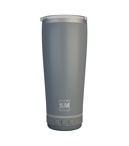 Термокружка с портативной колонкой Soundmax SM-TC001 серый