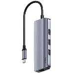 USB-концентратор CUDY UH606, USB Type-C, HDMI + RJ-45 + USB, USB Type-C, фото 1