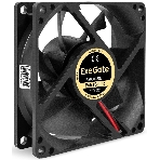 Вентилятор корпусной ExeGate ExtraSilent ES08025S2P, 80 мм, 1900 об/мин, 20 дБ, 2-pin, без подсветки, фото2