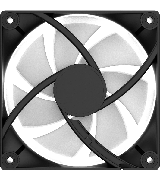 Вентилятор для корпуса Ocypus Delta F12 BK ARGb черный 120мм 2000rpm 4-pin