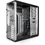 Компьютерный корпус Miditower ExeGate CP-603-UNS450 (ATX, БП UNS450 с вент. 12см, 2хUSB, аудио, черный), фото3