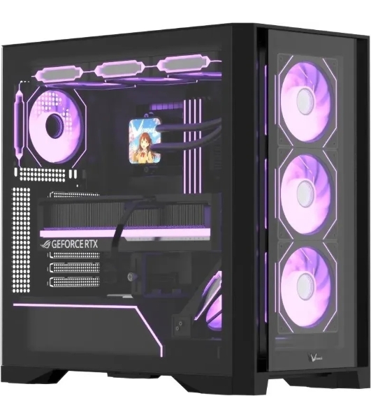 Компьютерный корпус AeroCool/Formula Air Power G8 черный без БП ATX 2xUSB 3.0 1xUSB3.1 audio bott PSU