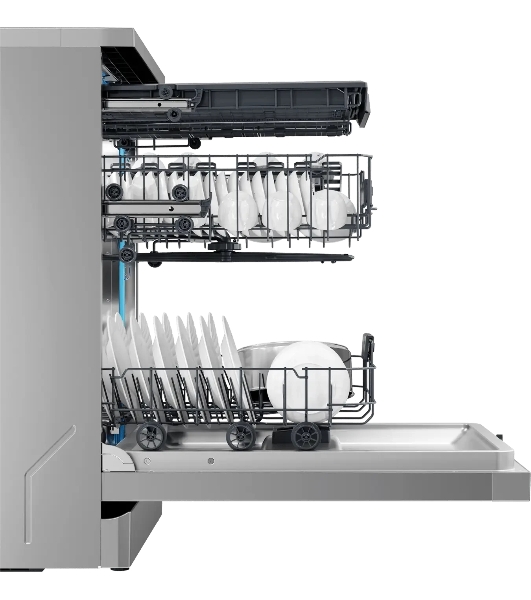 Посудомоечная машина Haier HDWE15-58CS2RU, серебристый, 59.8 см, 15 компл., сушка конденсационная, 49 дБ, класс A