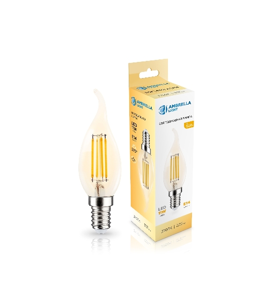 Лампа светодиодная Ambrella light 351123 Filament LED CF35 11W E14 2700K 220-240V