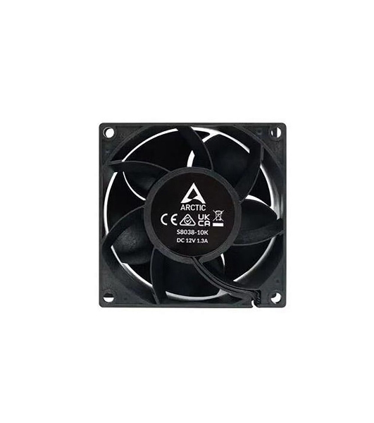 Комплект вентиляторов для корпуса Arctic S8038-10K (4 Pack) черный, 80 мм, 10000 об/мин, 4 pin