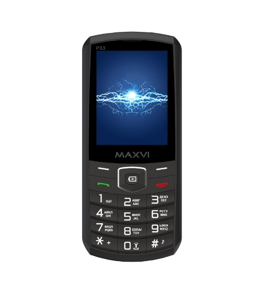 Мобильный телефон Maxvi P33 черный