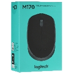 Мышь беспроводная Logitech M170 черный/темно-серый, 1000 dpi, радиоканал, USB, кнопки - 3, фото2