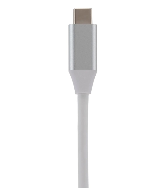 Кард-ридер Digma CR-С2501-S/серебристый/SD/TF/micro-SD/USB Type-C/алюминий