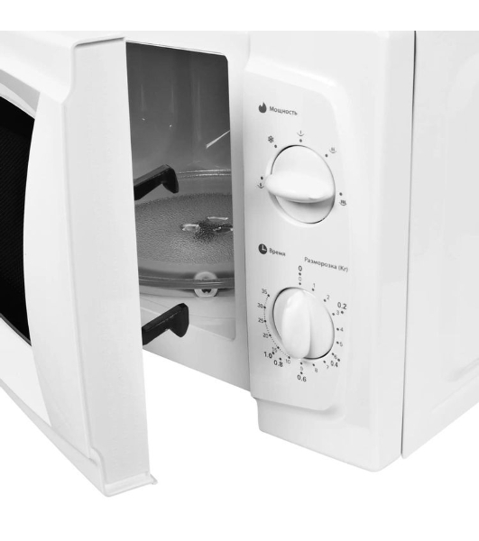 Микроволновая печь Starwind SWM5520 белый, 20 л, 700 Вт, переключатели - поворотный механизм