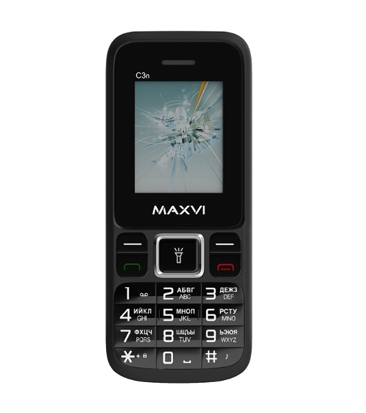 Мобильный телефон Maxvi C3n черный