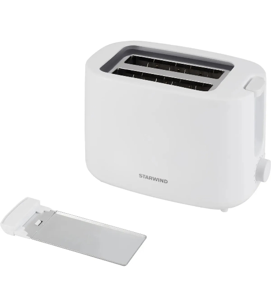 Тостер Starwind ST4107 белый, 750 Вт, 2 слота